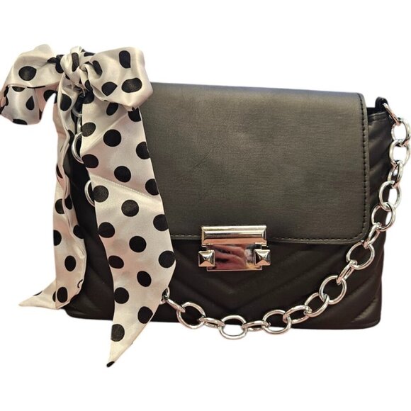 Black Sophisticated Versatile Quilted Style Shoulder Bag with detachable… - Picture 2 of 9